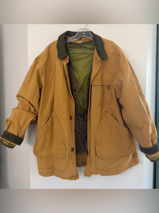 L.L. Bean Other - Vintage LL Bean Khaki Canvas Work Jacket w/ Primaloft Liner Outdoor Workwear